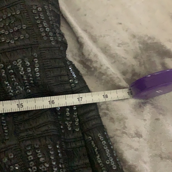 Grey strapless sequenced evening  dress - Picture 11 of 11